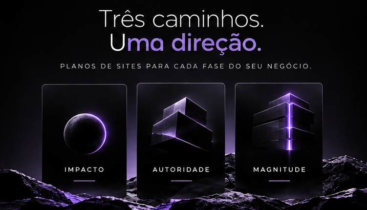 Três caminhos, uma direção: Impacto, Autoridade e Magnitude.
